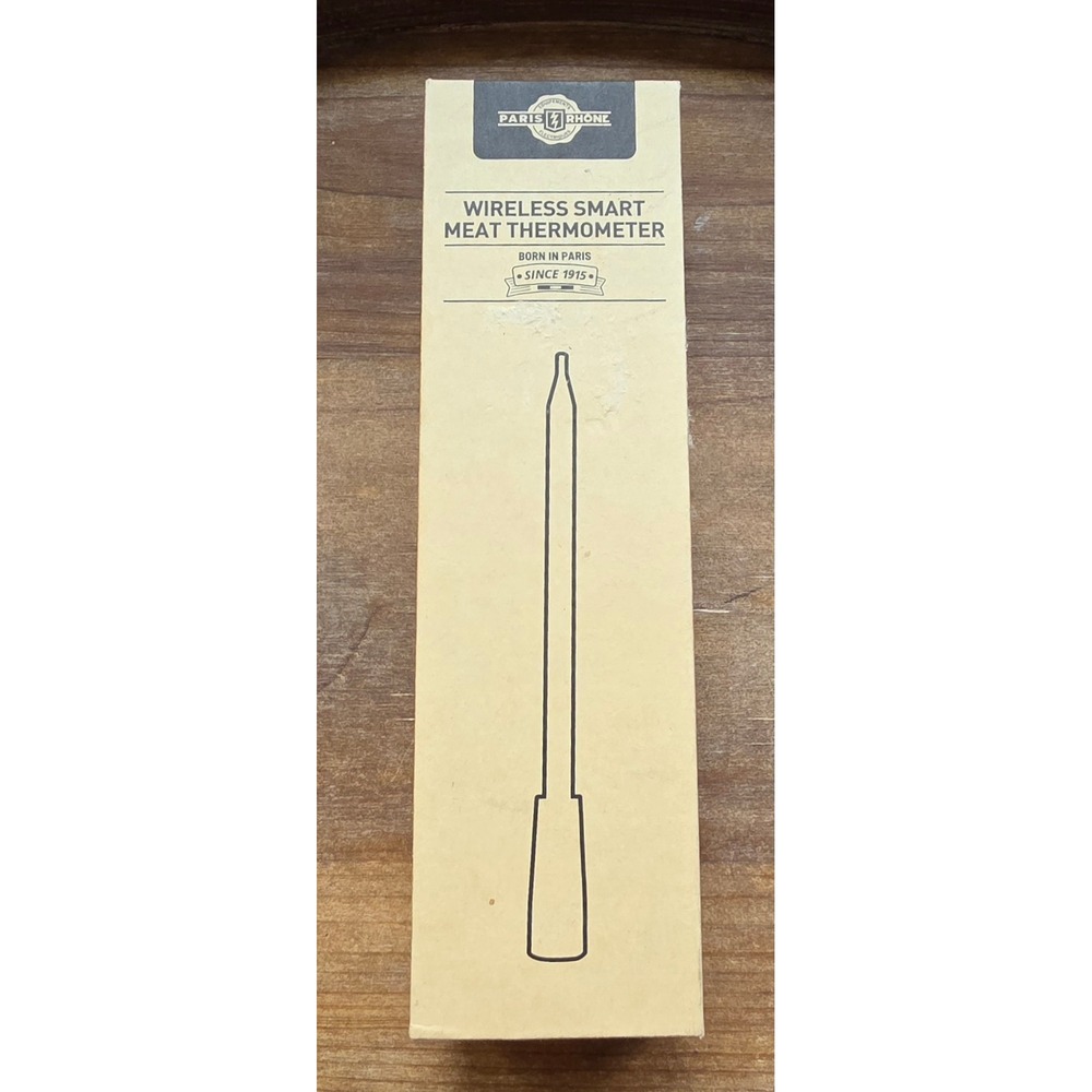 Paris Rhone Wireless Smart Meat Thermometer PE-TM001 Black Walnut Wood 262ft